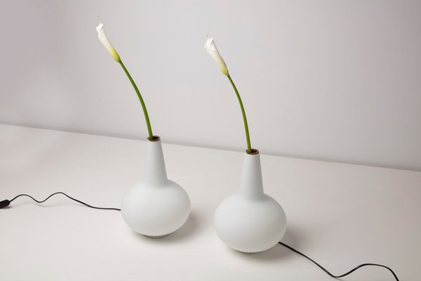 Flower Table Lamps Mod. 1837 by Max Ingrand for Fontana Arte, 1960s, Set of 2-DZU-1991848