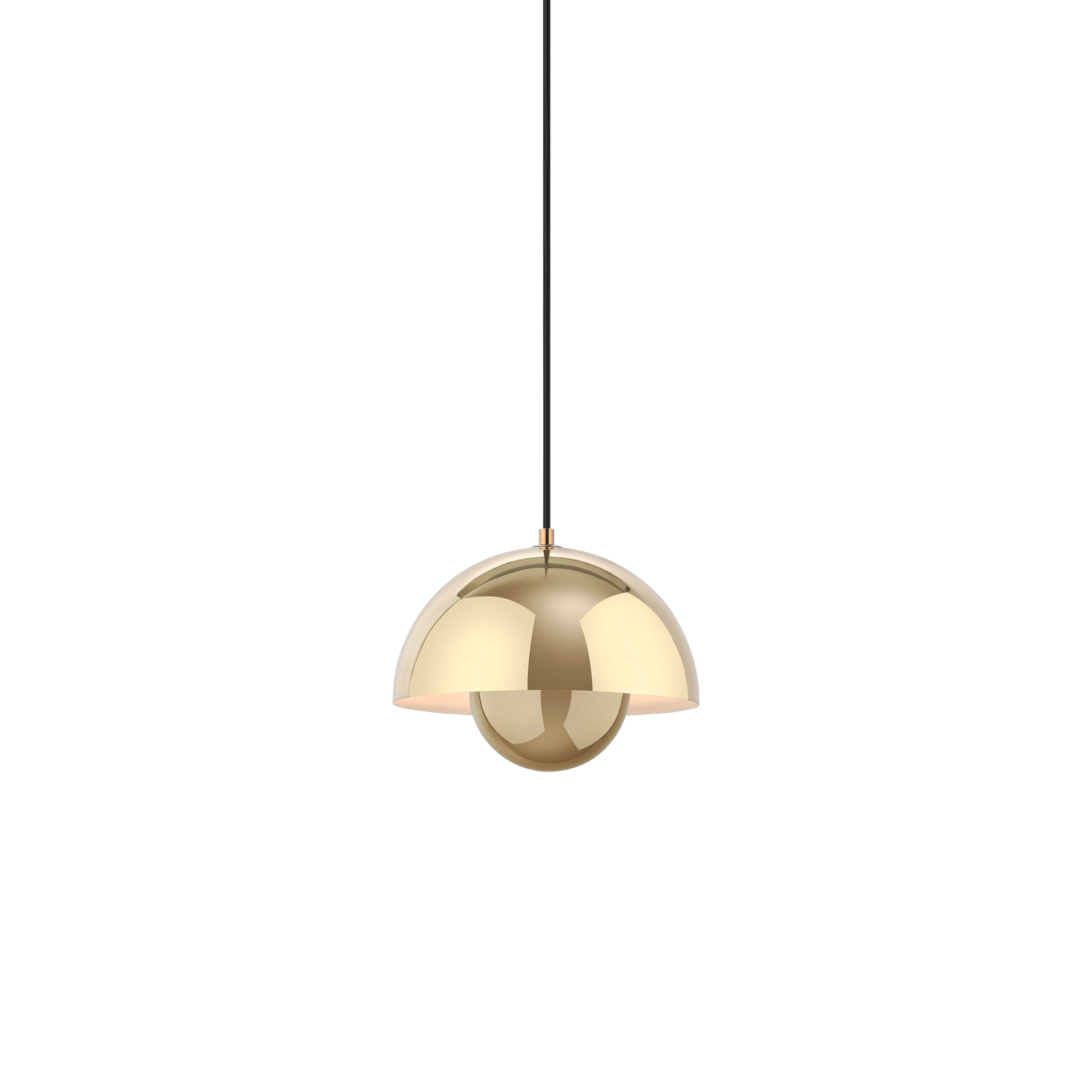 Flowerpot VP1 Pendant Lamp by &tradition #Polished Brass