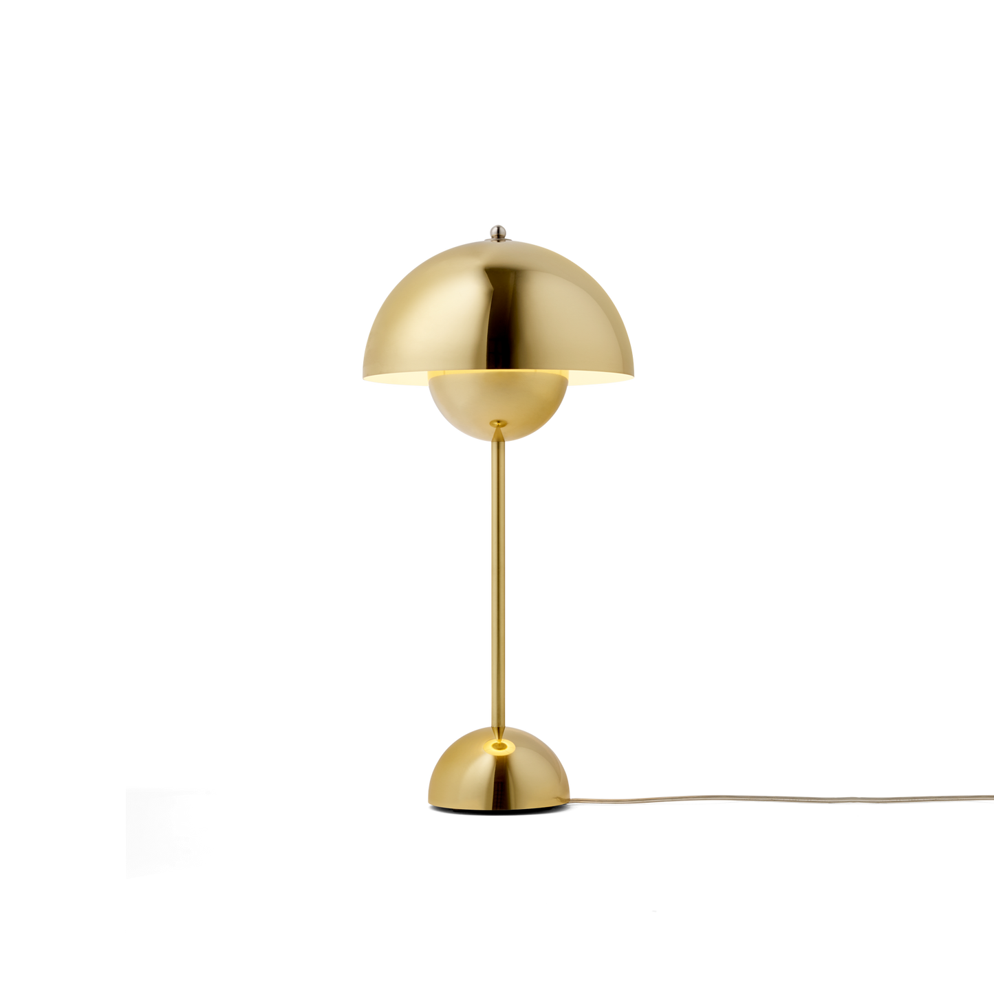Flowerpot VP3 Table Lamp by &tradition #Polished Brass