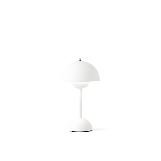 Flowerpot VP9 Table Lamp Portable by &tradition #Matte white