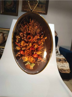 Flowers Behind Convex Glass, 1960s-1970s-CAQ-1787938