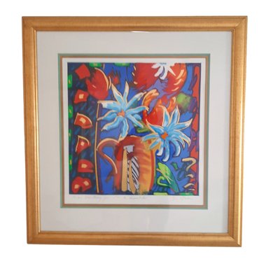 Flowers, Watercolor on Paper, Framed-TCS-1216017