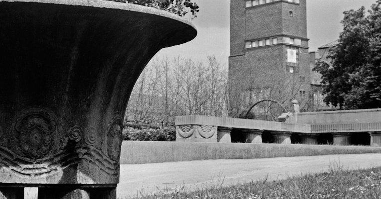 Flowers Wedding Tower Mathildenhoehe Darmstadt, Germany, 1938, Printed 2021-DYV-997877