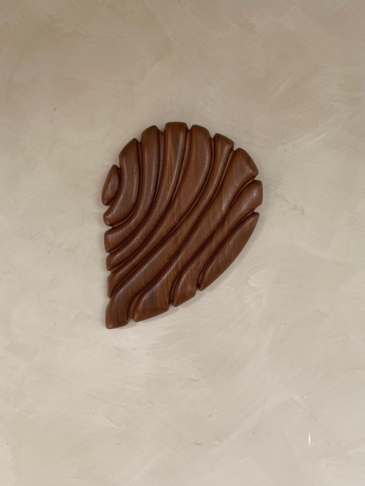 Flowing Creature Afrormosia Wall Sculpture by Eline Baas