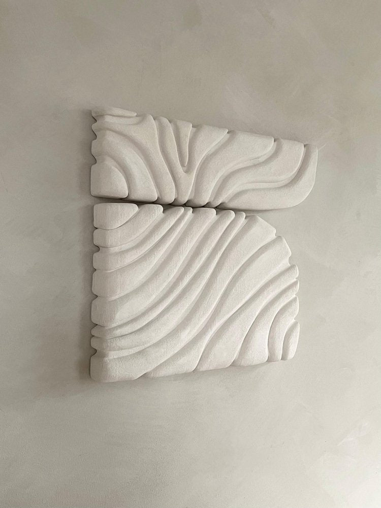 Flowing Creature Carrara Wall Sculpture by Eline Baas