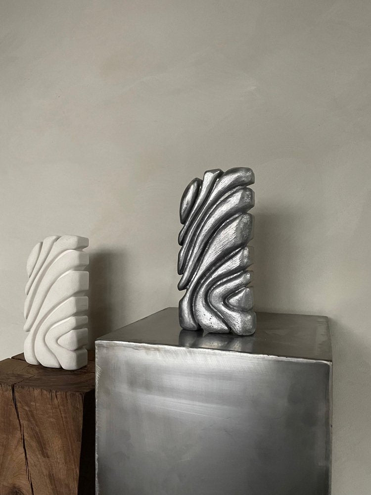 Flowing Creature Carrara Wall Sculpture by Eline Baas