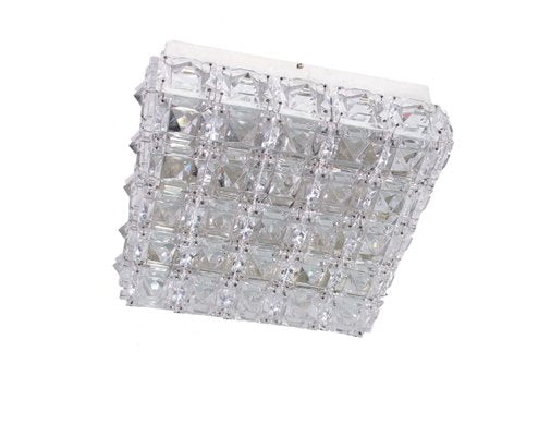 Flush Mount in Crystal & Nickel by Rolf Gutbrod for Lobmeyr / Bakalowits & Sons-DEK-932663