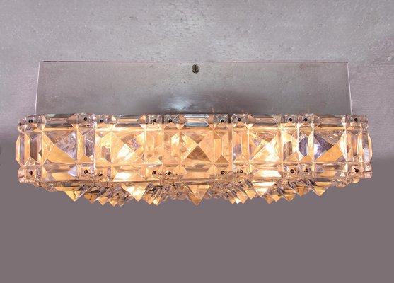 Flush Mount in Crystal & Nickel by Rolf Gutbrod for Lobmeyr / Bakalowits & Sons-DEK-932663