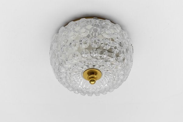 Flush Mount Lamp in Glass by Limburg, Gerrmany, 1960s-KQB-1812921