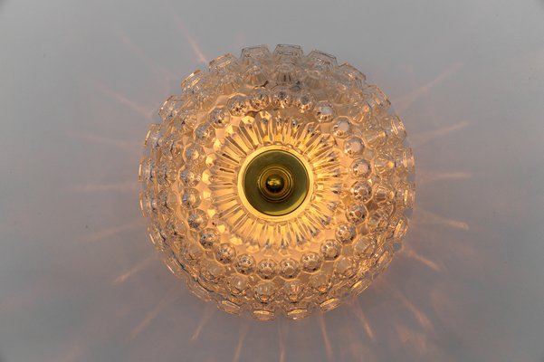 Flush Mount Lamp in Glass by Limburg, Gerrmany, 1960s-KQB-1812921