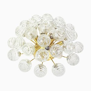 Flush Mount with Glass Snowballs from Doria, Germany, 1970s-UGR-1085867