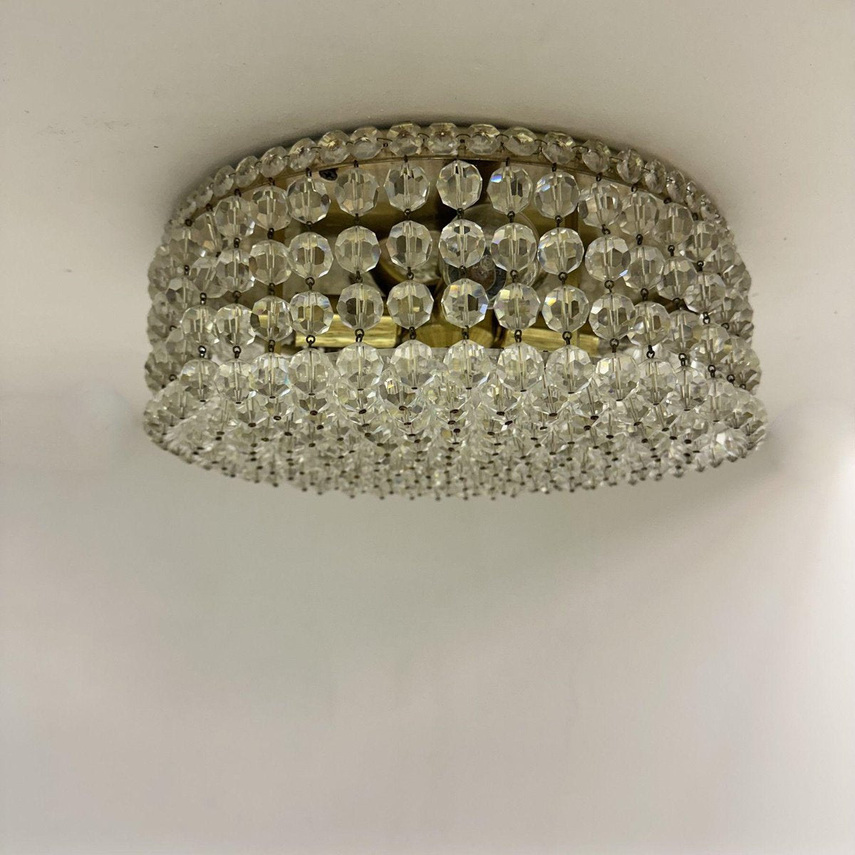 Flush Mount with Swarovski Crystals, 1970s