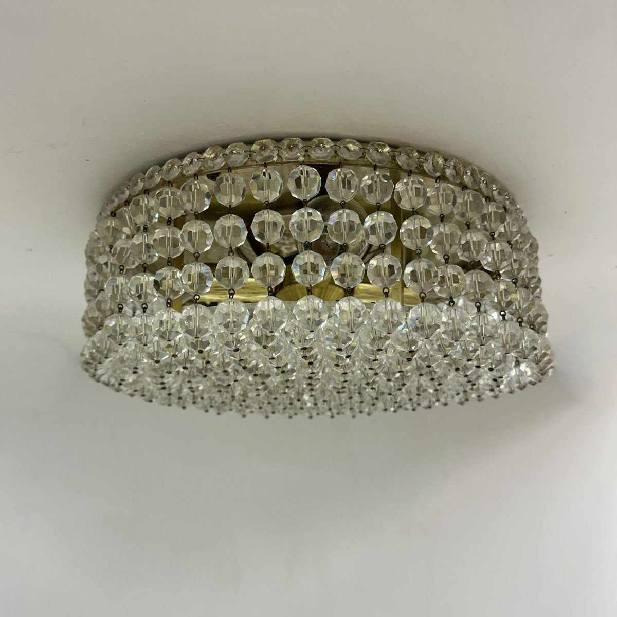 Flush Mount with Swarovski Crystals, 1970s