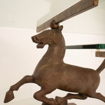 Flying Horse of Gansu Coffee Table in the style of Maison Charles, 1970s-BAD-1709079