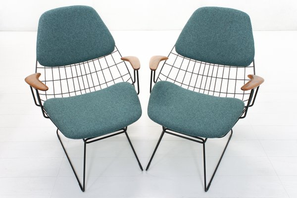 FM06 Wire Lounge Armchairs by Cees Braakman & Adriaan Dekker for Pastoe, Set of 2-SES-2032203