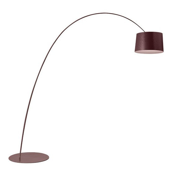 Twiggy Elle - Led Composite Material Arc Lamp by Foscarini #Burgundy