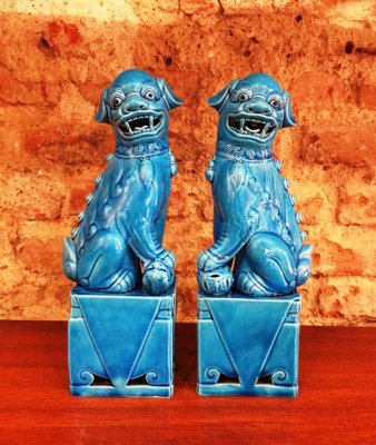 Fo Dog Statues, 1960s, Set of 2-MCB-2043028