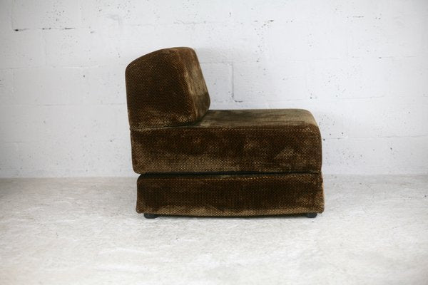 Foam & Velvet Amber Chair, France, 1970-MAO-1137282