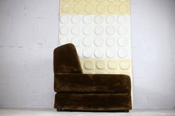 Foam & Velvet Amber Chair, France, 1970-MAO-1137282