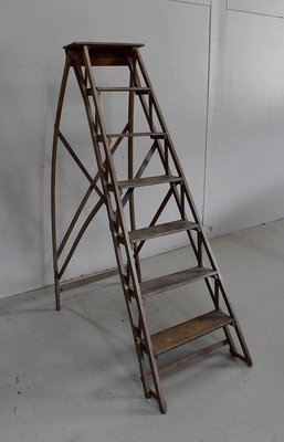 Foldable Beech Business Stepladder, 1940s-RVK-1431806