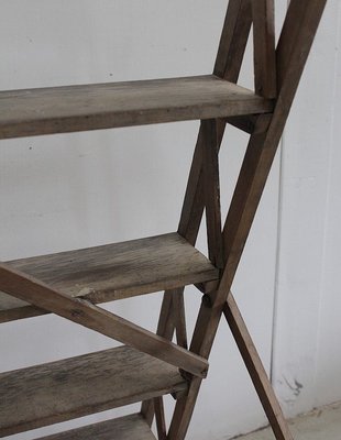 Foldable Beech Business Stepladder, 1940s-RVK-1431806