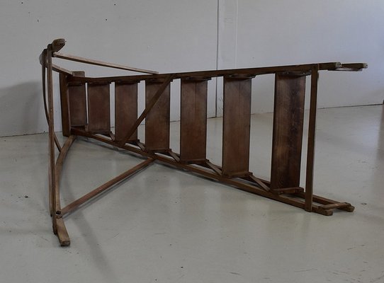 Foldable Beech Business Stepladder, 1940s-RVK-1431806