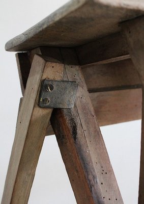 Foldable Beech Business Stepladder, 1940s-RVK-1431806