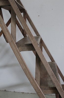 Foldable Beech Business Stepladder, 1940s-RVK-1431806