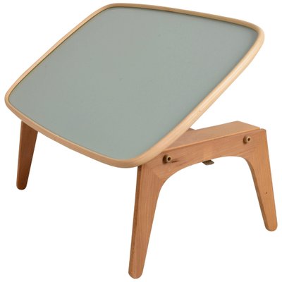 Folding and Adjustable Bed Tray in Laminated Wood by Fratelli Reguitti, Italy, 1950s-JDR-1126280