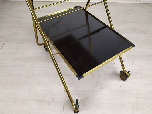 Folding Cart on Wheels in Brass-EAD-1259048