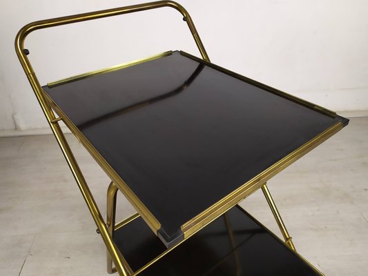 Folding Cart on Wheels in Brass-EAD-1259048