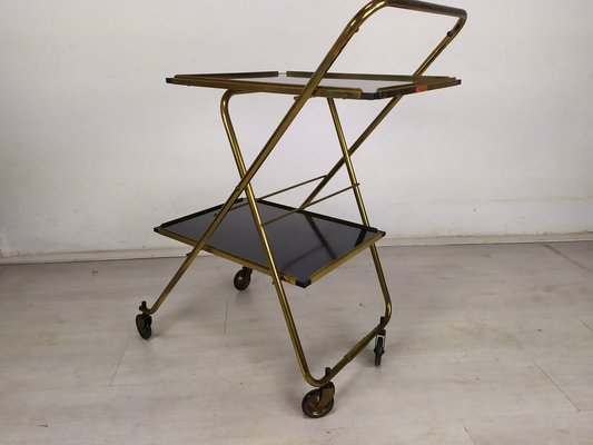 Folding Cart on Wheels in Brass-EAD-1259048