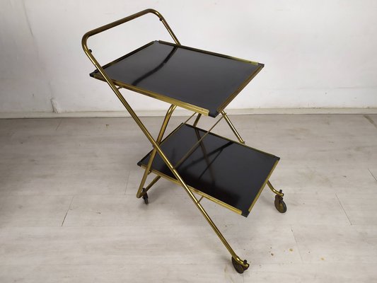 Folding Cart on Wheels in Brass-EAD-1259048