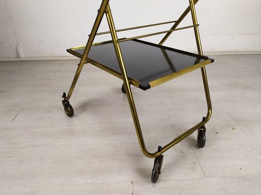 Folding Cart on Wheels in Brass-EAD-1259048