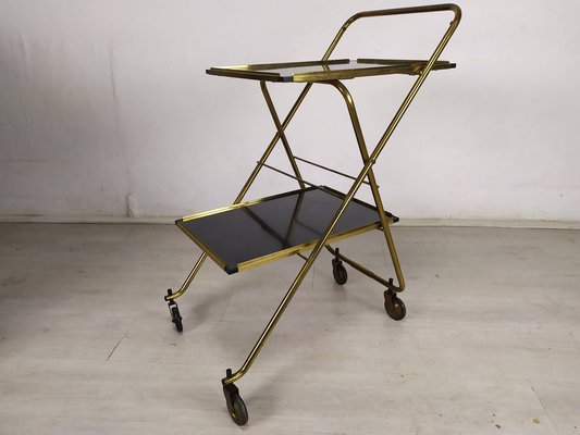 Folding Cart on Wheels in Brass-EAD-1259048