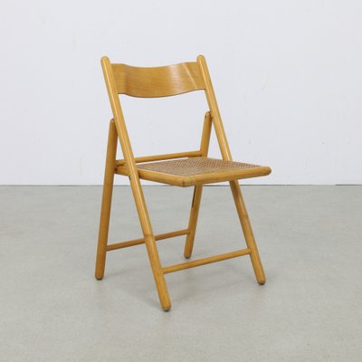 Folding Chair in Webbing & Wood attributed to Habitat, 1980s-RZV-1806987