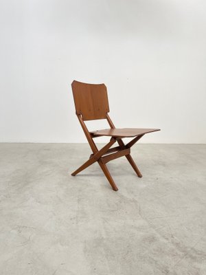 Folding Chair with Solid Wood Frame by Franco Albini for Poggi, 1952-IEW-1145138