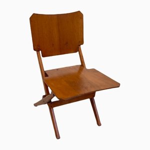 Folding Chair with Solid Wood Frame by Franco Albini for Poggi, 1952-IEW-1145138