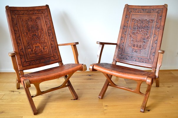 Folding Chairs by Angel I. Pazmino for Muebles de Estilo, 1960s, Set of 2-OV-676224