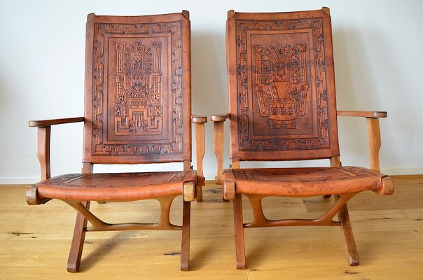 Folding Chairs by Angel I. Pazmino for Muebles de Estilo, 1960s, Set of 2-OV-676224