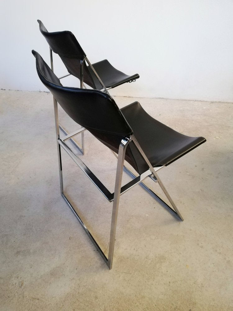 Folding Chairs by Marcello Cuneo for Amar, 1970s, Set of 4