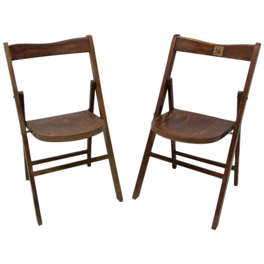 Folding Cinema Seats from Thonet, Czech, 1960s, Set of 2