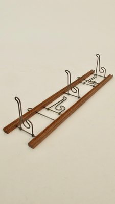 Folding Coat Rack in Walnut and Bent Metal, 1900s-BAF-2032815