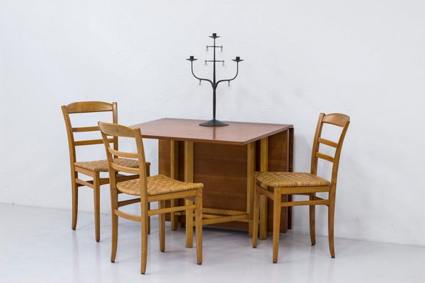 Folding Dining Table by Bruno Mathsson, 1950s-KO-1705372