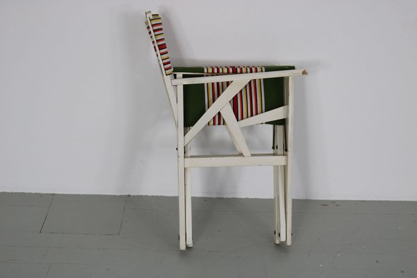 Folding Director's Chair with Original Cover, Italy, 1970s-AA-1123351