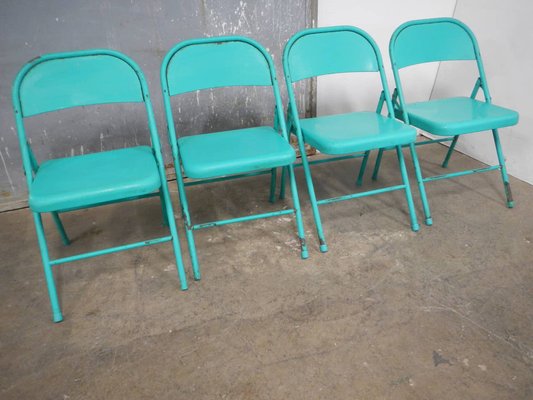 Folding Garden Chairs, 1980s, Set of 4-WWQ-1306169