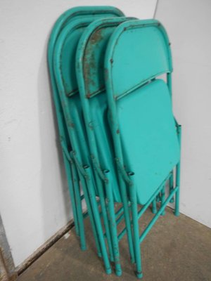 Folding Garden Chairs, 1980s, Set of 4-WWQ-1306169