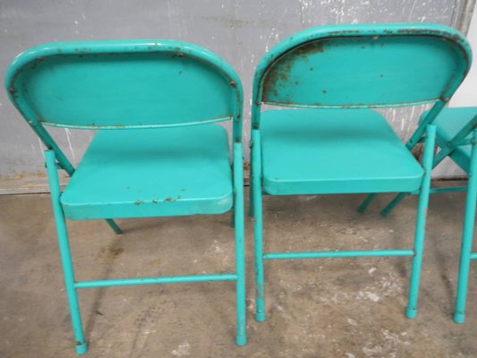 Folding Garden Chairs, 1980s, Set of 4-WWQ-1306169