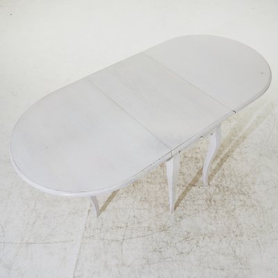 Folding Table in Antique White with Rounded Edges-VAP-971379