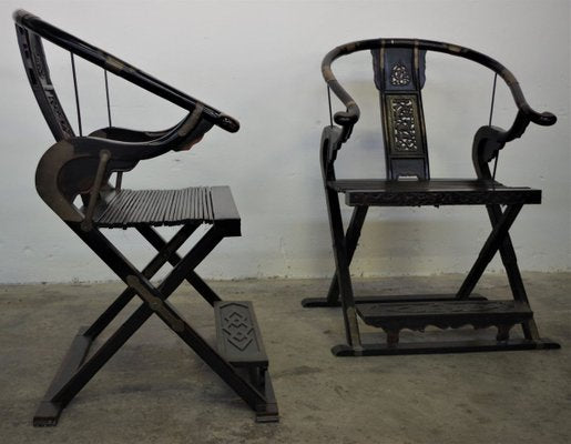 Folding Thrones, 1920s, Set of 2-KNM-834908